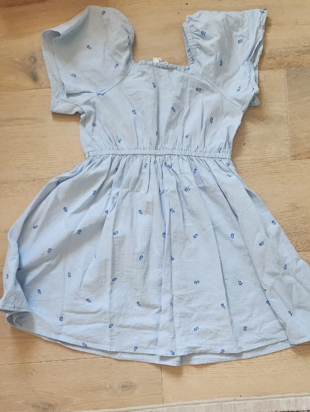 Cotton On Light Blue Floral-Print Girls' Sundress